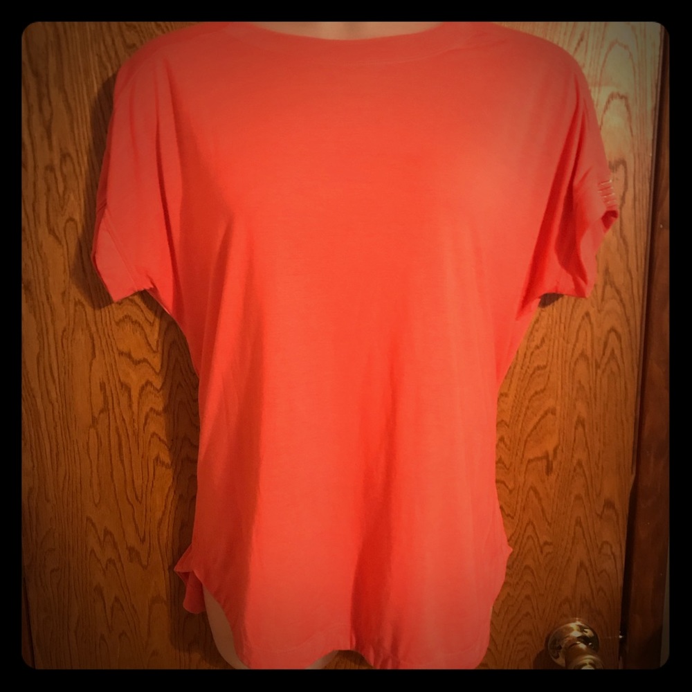 Coral colored Athletic Tee Shirt
